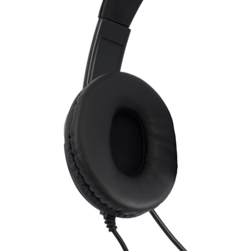 Наушники с микрофоном Оклик HS-M400 черный 1.8м накладные оголовье (1532019)