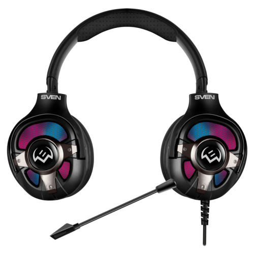 Игровые наушники с микрофоном SVEN AP-U1100MV, черный (USB, RGB, 7.1)