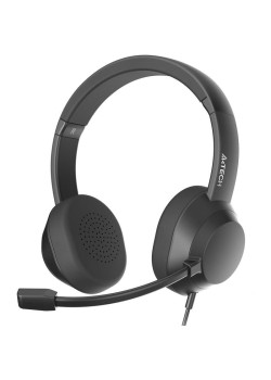 Наушники с микрофоном A4Tech Fstyler FH150U черный 2м накладные USB оголовье (FH150U BLACK)