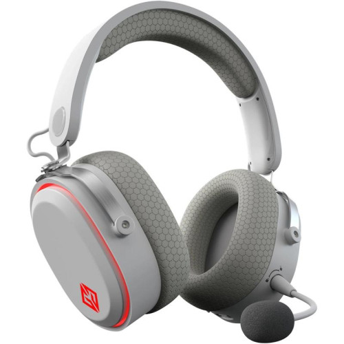 Наушники с микрофоном GMNG GG-HS405W белый мониторные BT/Radio/3.5mm оголовье (1899880)