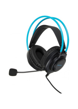 Наушники с микрофоном A4Tech Fstyler FH200i серый/синий 1.8м накладные оголовье (FH200I BLUE)