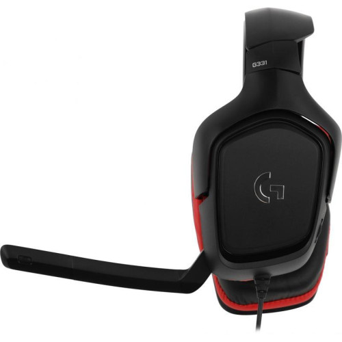 Наушники с микрофоном Logitech G331 черный/красный 2м мониторные оголовье (981-000758)