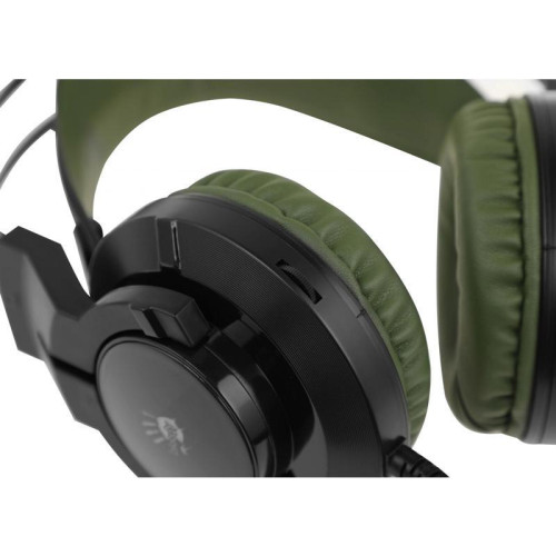 Наушники с микрофоном A4Tech Bloody J450 черный/зеленый 1.8м мониторные оголовье (J450)