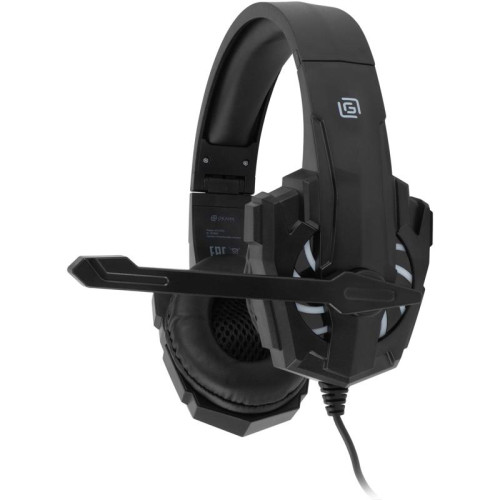 Наушники с микрофоном Oklick HS-L355G черный 1.8м мониторные оголовье (1939807)