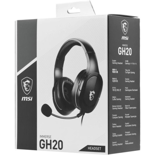 Наушники с микрофоном MSI Immerse GH20 черный 1.5м накладные оголовье (S37-2101060-SV1)