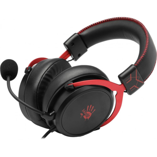 Наушники с микрофоном A4Tech Bloody M590i красный/черный 1м мониторные USB оголовье (M590I SPORTS RED)
