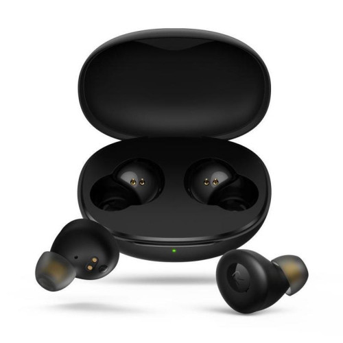 Гарнитура внутриканальные Realme Buds Q RMA215 черный беспроводные bluetooth в ушной раковине (4812229)