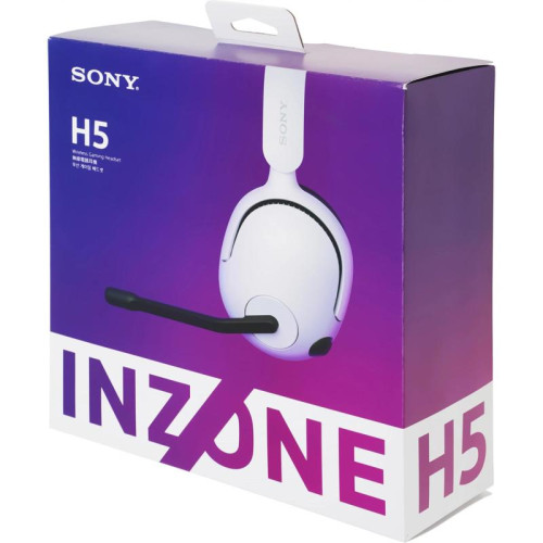 Гарнитура накладные Sony INZONE H5 1.5м белый/черный беспроводные bluetooth оголовье (WH-G500/W)