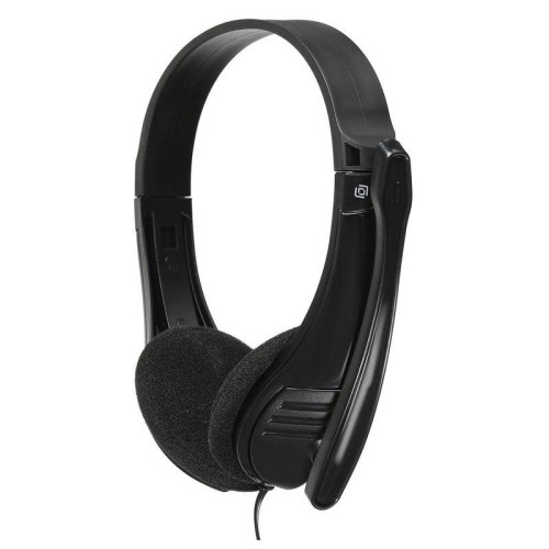 Наушники с микрофоном Оклик HS-M150 черный 2.2м накладные оголовье (428963)