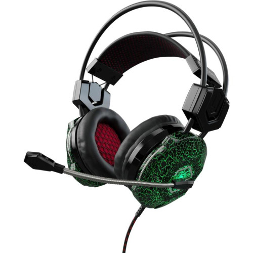 Наушники с микрофоном Oklick HS-L500G TOXIC черный 2.2м мониторные оголовье (472656)