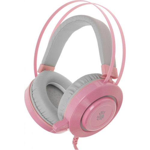 Наушники с микрофоном A4Tech Bloody G521 розовый 2.3м мониторные USB оголовье (G521 ( PINK ))