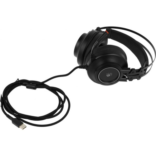 Наушники с микрофоном A4Tech Bloody G528C черный 2м мониторные USB оголовье (G528C)