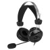 Наушники с микрофоном A4Tech HU-7P черный 2м накладные USB оголовье Наушники с микрофоном A4Tech HU-7P черный 2м накладные USB оголовье