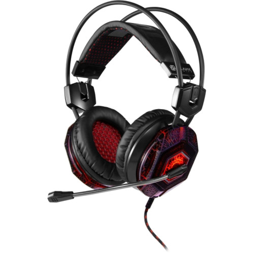 Наушники с микрофоном Oklick HS-L500G TOXIC черный 2.2м мониторные оголовье (472656)
