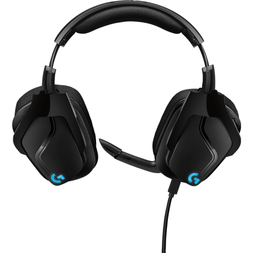 Наушники с микрофоном Logitech G635 Lightsync черный 2.8м накладные оголовье (981-000750)