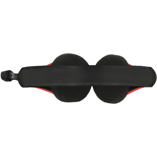 Наушники с микрофоном Оклик HS-M150 черный/красный 2.2м накладные оголовье (359486)