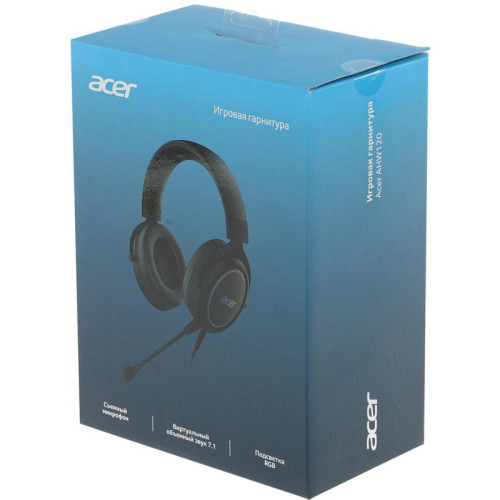 Наушники с микрофоном Acer AHW120 черный 2.1м мониторные USB оголовье (ZL.HDSCC.01C)