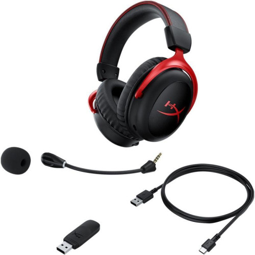Наушники с микрофоном HyperX Cloud II (CL002) черный/красный мониторные Radio оголовье (4P5K4AA) Наушники с микрофоном HyperX Cloud II (CL002) черный/красный мониторные Radio оголовье (4P5K4AA)