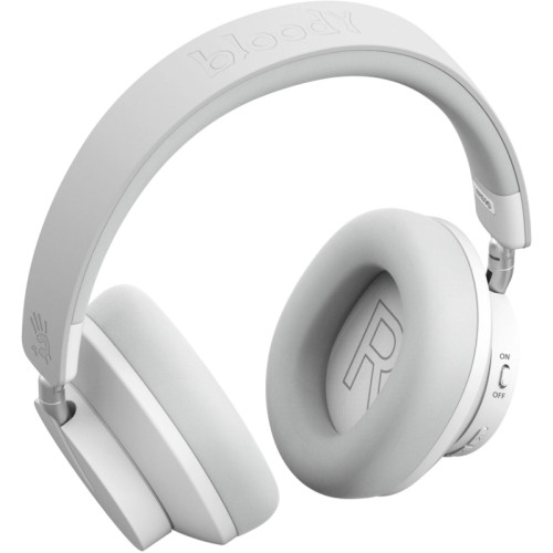Наушники накладные A4Tech Bloody MH390 белый беспроводные bluetooth оголовье (MH390 WHITE)