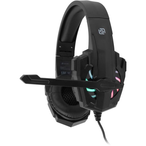 Наушники с микрофоном Oklick HS-L355G черный 1.8м мониторные оголовье (1939807)