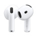 Гарнитура вкладыши Apple AirPods 4 A3050,A3053,A3058 белый беспроводные bluetooth в ушной раковине (MXP63ZA/A)