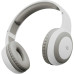 Гарнитура накладные Digma BT-15 белый/серый беспроводные bluetooth оголовье (BT-15W)