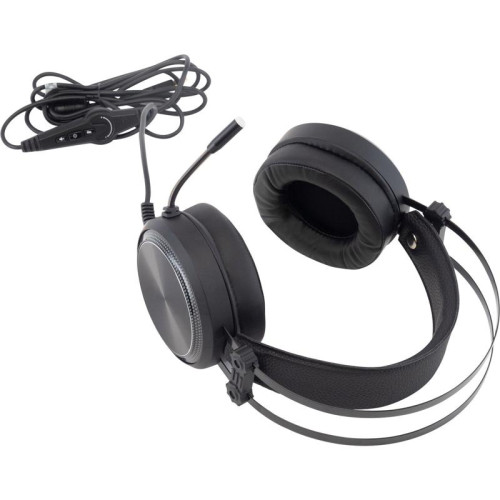 Наушники с микрофоном Oklick HS-L810G ANONYMOUS черный 2.2м мониторные оголовье (1460164)