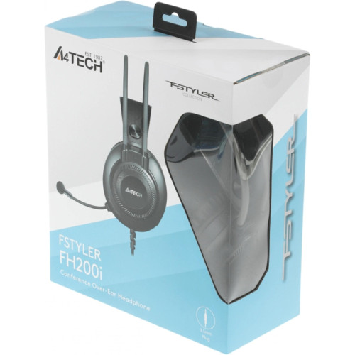 Наушники с микрофоном A4Tech Fstyler FH200i серый 1.8м накладные оголовье (FH200I GREY)