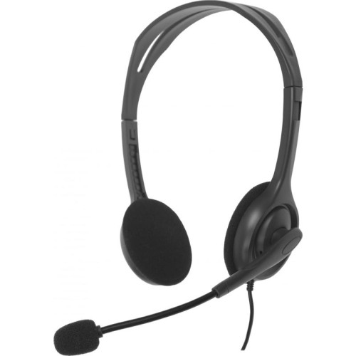 Наушники с микрофоном Logitech H110 серый 1.8м накладные оголовье (981-000271)