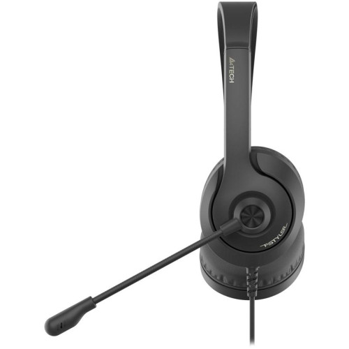 Наушники с микрофоном A4Tech Fstyler FH100U черный 2м накладные USB оголовье (FH100U (STONE BLACK))