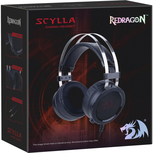 Redragon Игровая гарнитура Scylla черный+красный, кабель 2 м Redragon Игровая гарнитура Scylla черный+красный, кабель 2 м