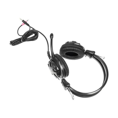 Наушники с микрофоном A4Tech HS-28 черный 2.2м накладные оголовье (HS-28 (BLACK+GREY)) Наушники с микрофоном A4Tech HS-28 черный 2.2м накладные оголовье (HS-28 (BLACK+GREY))