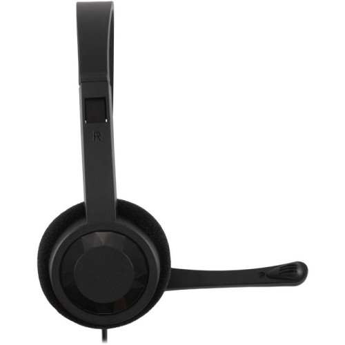 Наушники с микрофоном Оклик HS-M600 черный 1.8м накладные оголовье (1900372)