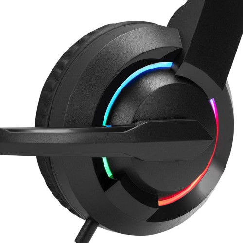 Наушники с микрофоном Oklick HS-L315G черный 1.8м накладные USB оголовье (2007552)