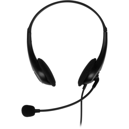 Наушники с микрофоном Оклик HS-M300 черный/серый 1.8м накладные оголовье (1876323)