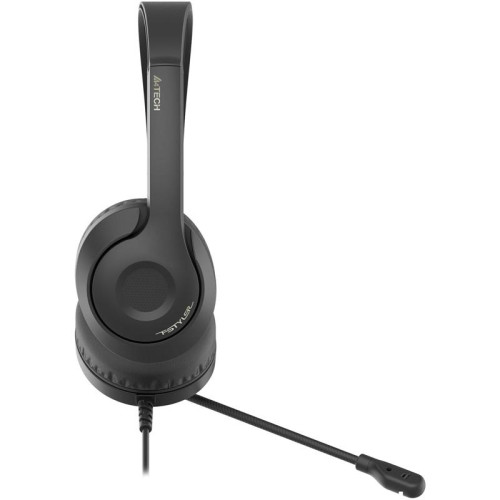Наушники с микрофоном A4Tech Fstyler FH100U черный 2м накладные USB оголовье (FH100U (STONE BLACK))
