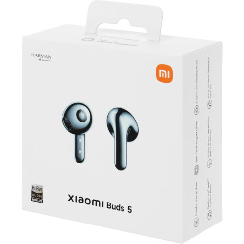 Гарнитура вкладыши Xiaomi Buds 5 M2341E1 черный беспроводные bluetooth в ушной раковине (BHR8118GL)