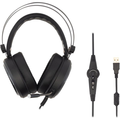 Наушники с микрофоном Oklick HS-L810G ANONYMOUS черный 2.2м мониторные оголовье (1460164)