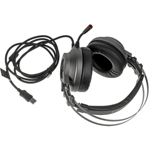 Наушники с микрофоном A4Tech Bloody J527 серый 2м мониторные USB оголовье (J527)