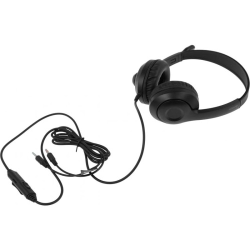 Наушники с микрофоном A4Tech Fstyler FH100 черный 2м накладные оголовье (FH100 (STONE BLACK))