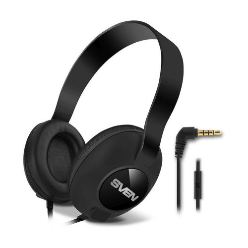 Наушники с микрофоном Sven AP-310M черный 1.2м накладные оголовье (SV-015312)