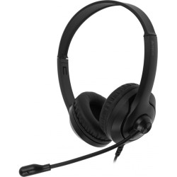 Наушники с микрофоном A4Tech Fstyler FH100 черный 2м накладные оголовье (FH100 (STONE BLACK))