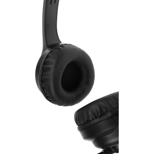 Наушники с микрофоном A4Tech HU-8 черный 2м накладные USB оголовье