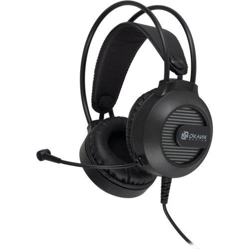 Наушники с микрофоном Oklick HS-L300G черный 2.2м мониторные оголовье (1796949)