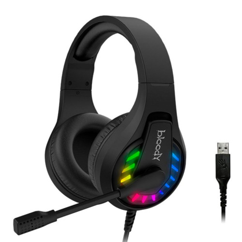 Наушники с микрофоном A4Tech Bloody G230 черный 2м накладные USB оголовье (G230) Наушники с микрофоном A4Tech Bloody G230 черный 2м накладные USB оголовье (G230)
