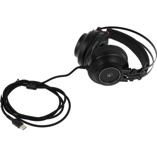 Наушники с микрофоном A4Tech Bloody G528C черный 2м мониторные USB оголовье (G528C)