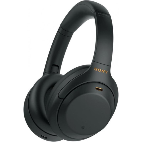 Гарнитура накладные Sony WH-1000XM4 1.2м черный беспроводные bluetooth оголовье (WH-1000XM4/B)