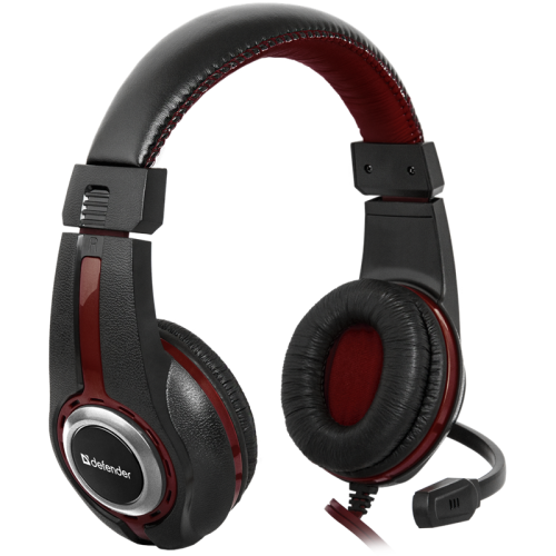 Defender Игровая гарнитура Warhead G-185 черный + красный, кабель 2 м Defender Игровая гарнитура Warhead G-185 черный + красный, кабель 2 м