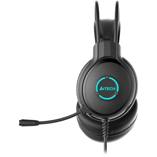 Наушники с микрофоном A4Tech Fstyler FH300U черный 2м мониторные USB оголовье (FH300U BLACK)