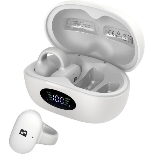 Гарнитура вкладыши A4Tech Biosong B5 TWS белый беспроводные bluetooth клипса (B5)